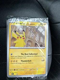 Pokemon x Natural History Museum Pikachu Jumbo Promo (GLOBAL SHIPPING) In Hand - Image 1