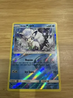 Pokemon - Alolan Vulpix 21/145 - Guardians Rising - Reverse Holo - Near Mint - Image 1
