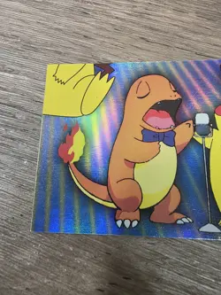 Charmander & Pikachu Singing P06 of 6 Holo Pokemon Topps Series 3 Puzzle Card - Image 2