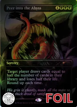 MTG Peer into the Abyss (Color) (2002) | NM Foil | Secret Lair Spider-Man {SLD} - Image 1