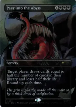 MTG Peer into the Abyss (Color) (2002) | NM Foil | Secret Lair Spider-Man {SLD} - Image 2