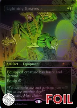 MTG Lightning Greaves (Rainbow) (1987) | NM Foil | Secret Lair Spider-Man {SLD} - Image 1