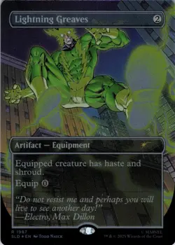 MTG Lightning Greaves (Rainbow) (1987) | NM Foil | Secret Lair Spider-Man {SLD} - Image 2