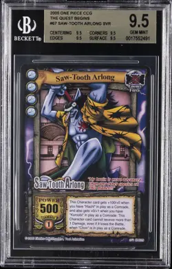 2005 ONE PIECE CCG THE QUEST BEGINS - SVR #67 SAW-TOOTH ARLONG BGS 9.5 - Image 1