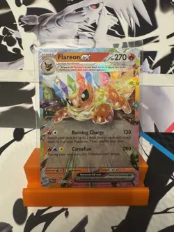 Pokemon TCG Eevee Ex 75/131 Flareon Ex 14/131 Prismatic Evolutions Double Rare - Image 2