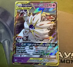 Pokemon TCG Solgaleo & Lunala GX 75/236 Sun & Moon Cosmic Eclipse LP-NM - Image 1
