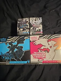 Pokemon White Flare & Black Bolt Sealed Lot -ETBs & Booster Bundles (Brand New) - Image 1