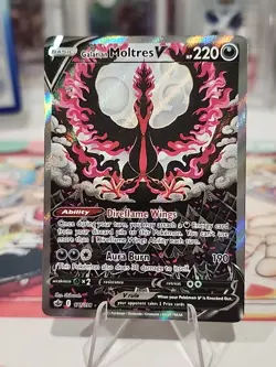 2021 Pokemon SWSH Chilling Reign #177/198 Galarian Moltres V - Image 2