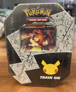 Pokemon TCG Celebrations 25th Anniversary Tin Factory Sealed Lance’s Charizard V - Image 1
