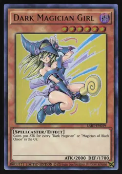 Dark Magician Girl - LART-EN019 - Ultra Rare - Yugioh US Print 2 - Image 1