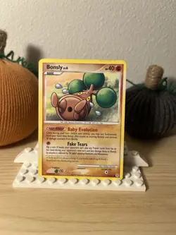 Pokemon TCG Bonsly Card 71/130 Diamond and Pearl Common LP Condition - Image 1