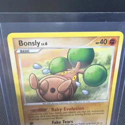 Bonsly 71/130 Diamond and Pearl Regular Card 2007 Pokemon TCG LP Condition - Image 2