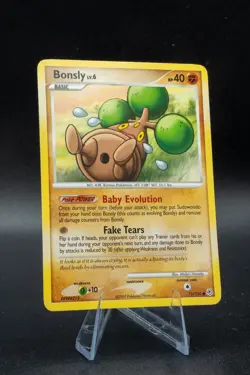 Bonsly 71/130 Common Diamond and Pearl LP Pokemon TCG Light Play - Image 1