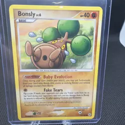 Bonsly 71/130 Diamond and Pearl Regular Card 2007 Pokemon TCG LP Condition - Image 1