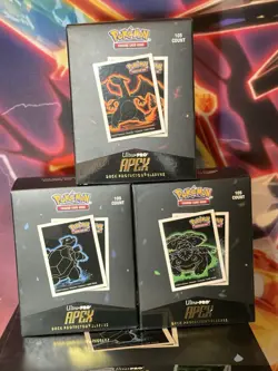 NEW Ultra Pro Apex Sleeves Pokemon Neon Kanto Charizard Blastoise Venusaur 105CT - Image 1