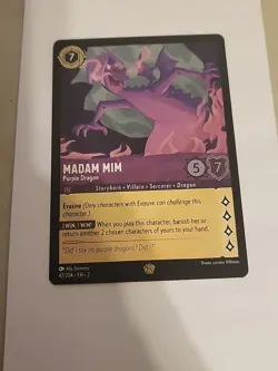 Disney Lorcana Madam Mim Card 47/204 Rise of The Floodborn Cold Foil - Image 1
