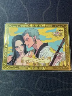 Robin Zoro Metal Premium Golden Card Metal Bikini Waifu Doujin One Piece - Image 1