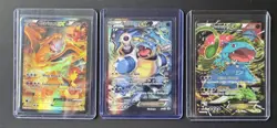 Pokemon XY Blastoise/Charizard/Venusaur Promo (XY121/122/123) Full-Art Trio - Image 1