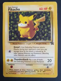 Pikachu 1/53 - Black Star Promo - Pokemon Card - Moderately Played - Image 1