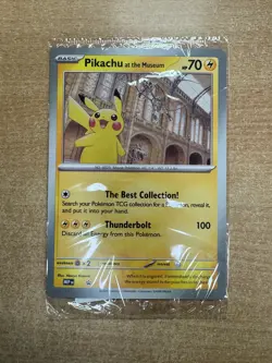 Pokemon x Natural History Museum Promo - Pikachu At The Museum JUMBO card - Image 1