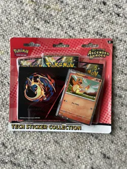 Ascended Heroes Charmander Tech Sticker Collection Pokemon TCG Brand New Sealed - Image 1