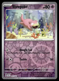 SLOWPOKE - 57/142 Common Stellar Crown Pokemon Reverse Holo NM - Image 1
