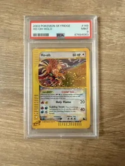 2003 Pokemon TCG Skyridge Crystal Ho oh Holo PSA 9 Mint - Image 1