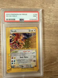 2003 Pokemon TCG Skyridge Crystal Ho oh Holo PSA 9 Mint - Image 2
