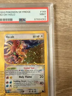 2003 Pokemon TCG Skyridge Crystal Ho oh Holo PSA 9 Mint - Image 3