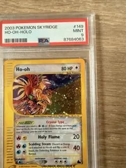 2003 Pokemon TCG Skyridge Crystal Ho oh Holo PSA 9 Mint - Image 5