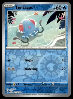 Tentacool 072/165 Common 151 Pokemon Reverse Holo Near Mint - Image 1