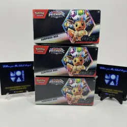 Pokemon TCG Prismatic Evolutions Surprise Box Lot 3 (1 Damaged Box From Carrier) - Image 1