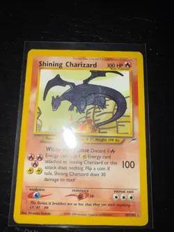 Pokemon TCG Shining Charizard Neo Destiny 107/105 Heavy Played - Image 1