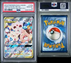 Pokemon Togepi & Cleffa & Igglybuff GX Holo PSA 10 Cosmic Eclipse 143a/236 - Image 3