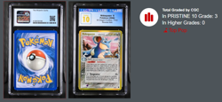 CGC 10 PRISTINE Nidoqueen EX Dragon Frontiers 7/101 Reverse Holo Pokemon psa - Image 3