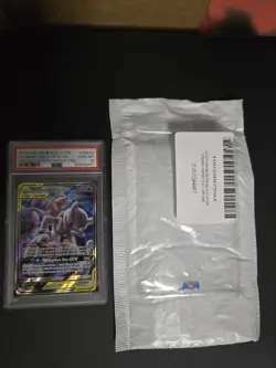 Pokemon TCG 2019 Mewtwo & Mew GX Tag Team Black Star Promo SM191 PSA 10 - Image 1