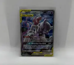 Pokemon TCG Mewtwo & Mew GX Full Art Tag Team Black Star Promo NM+ CONTENDER! - Image 1