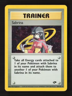 Sabrina (20) Holo Rare Gym Challenge 020/132 LP Pokemon TCG - Image 1