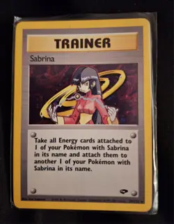 Pokemon TCG Sabrina Trainer Gym Challenge Holo Card 20/132 Rare - Image 1