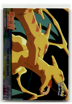 Pokemon Mewtwo Strikes Back The Fight Rages 1999 Movie Animation Topps 35 Foil - Image 1