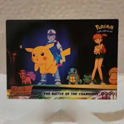 Pokemon Movie Animation Mewtwo Strikes Back Topps - #25 Battle of the Champions - Image 1