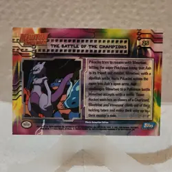 Pokemon Movie Animation Mewtwo Strikes Back Topps - #25 Battle of the Champions - Image 2