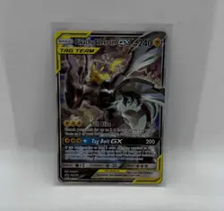 Pokemon TCG Pikachu & Zekrom GX Tag Team Black Star Promo SM168 NM+ CONTENDER! - Image 1