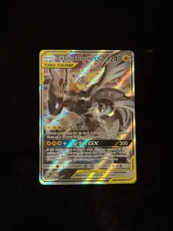 Pokemon TCG Pikachu & Zekrom GX SM168 Promo Black Star Holo Card (NEAR MINT) - Image 1