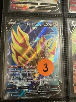 Lot of 9 Pokemon Cards Authentic ~ Zamazenta Volcarona Kommo-o & Heatran - Image 2