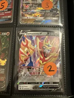 Lot of 9 Pokemon Cards Authentic ~ Zamazenta Volcarona Kommo-o & Heatran - Image 4