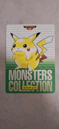 1996 Bandai Carddass Pocket Monsters Collection Pikachu card #25 Pokemon Card - Image 1