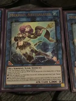 Yugioh 3x Mermail Abyssalacia Ultra Rare DANE -EN094 (playset) - Image 2