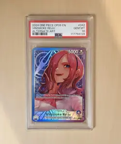 PSA 10 2024 One Piece Wings of the Captain #OP06-042 Vinsmoke Reiju Alternate - Image 1