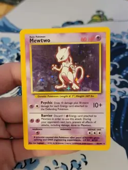 Mewtwo Holo Rare Base Set 010/102 NM- Pokemon Card - Image 1